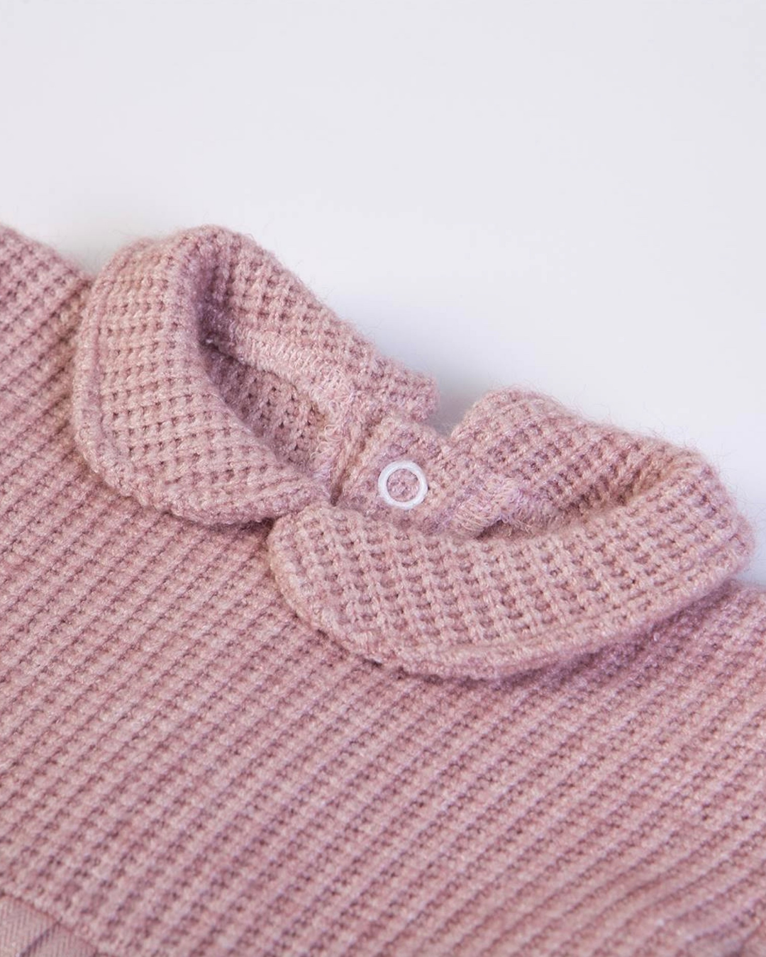 Roze gebreid plooi jurkje