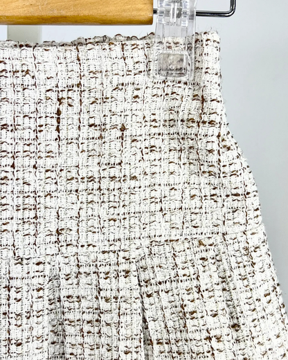 Tweedrokje met gouddraad