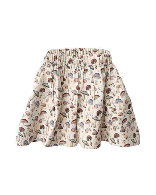 Rok met paddenstoelenprint