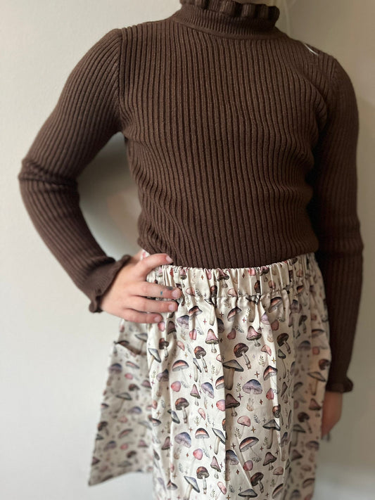 Rokje met paddenstoelenprint